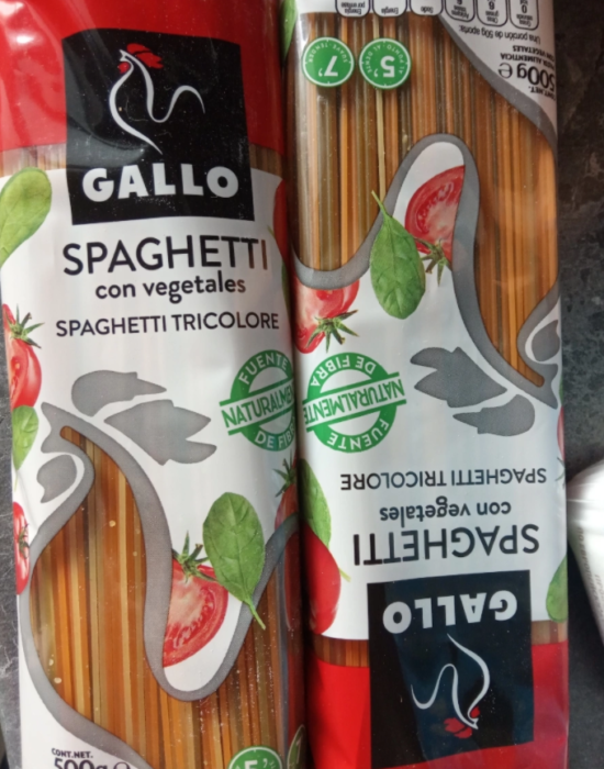Макароны Gallo Триколор с овощами